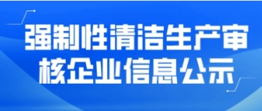 強(qiáng)制性清潔生產(chǎn)審核企業(yè)信息公示——龍巖中福木業(yè)有限公司